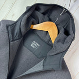 Men's Small Arcteryx Covert Hoody in Black Heather (018169) - Hard-to-find polyester fleece jacket/top (z00054616)