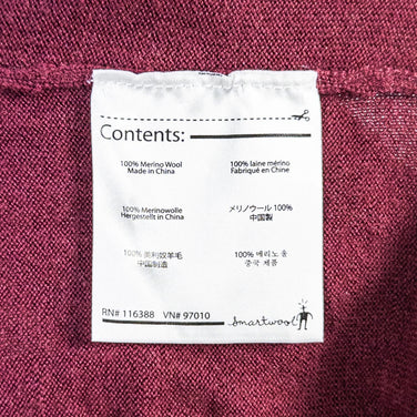 男士 M 红色 Smartwool Sportknit 半拉链美利奴羊毛长袖衬衫 (Z00052790)