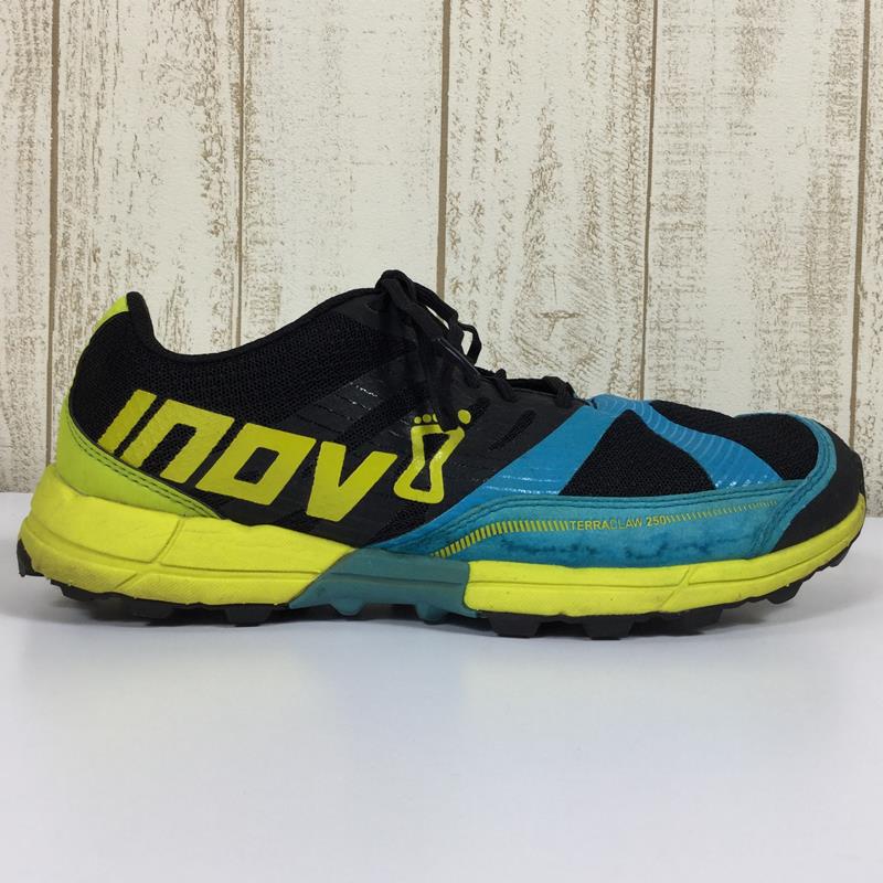 [Men's 26.0cm Blue] Inov8 Terraclaw 250 Trail Running Shoes IVT2638M2 Men's Black / Blue / Lime Trail Running Shoes Footwear