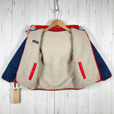 2019 Patagonia Reversible Tribbles Hoody, Boys' 5T Navy. Polyester fleece outerwear jacket. Product code: z00053796.