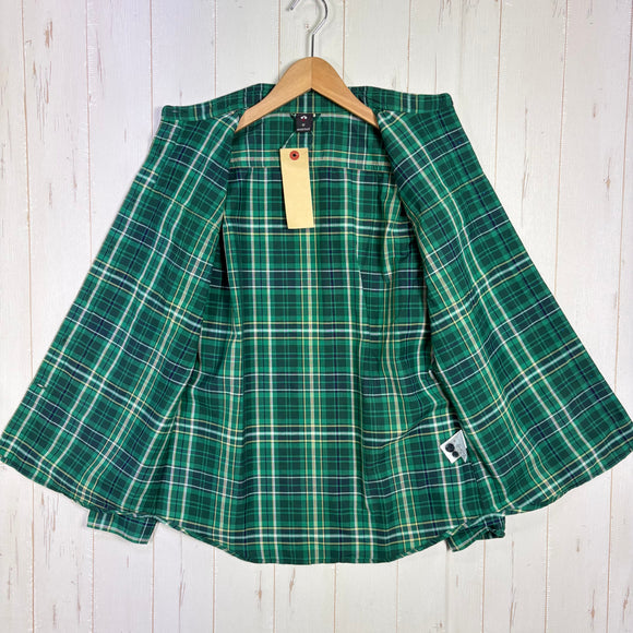 【Women's M グリーン系】 Montbell ( モンベル ) WIC. ライト ロングスリーブ シャツ ウィメンズ WIC. Light Long Sleeve Shirt Women's 吸汗速乾 UVカット チェック柄 ポリエステル ウェア トップス イン