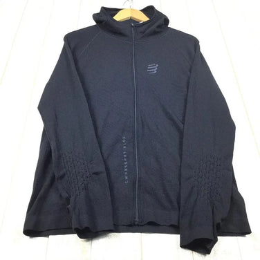 【Men's M ブラック系】 Compressport ( コンプレスポーツ ) 3D サーモ シームレス フーディ ジップ ブラックエディション 2020 リミテッドエディション International Men's 化繊 フーディ インナー シャツ トップ - 【公式】2ndGEAR（セカンドギア）Webショップ【登山用品・アウトドア用品専門 買取販売店】