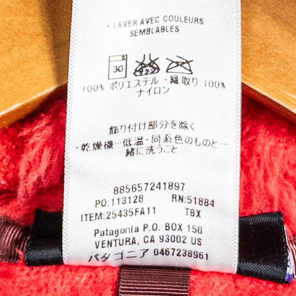 【Women's M レッド系】 Patagonia ( パタゴニア ) リツール フーディ Retool Hoody ポリエステル 25435 International Women's TBX フリース アウター ジャケット トップス ウェア