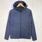 【Men's XS ネイビー系】 Lululemon ( ルルレモン ) シティ スウェット フルジップ フーディ City Sweat Full-Zip Hoodie Heathered True Navy 4WAYストレッチ ウェア トップス インナー シャツ フ