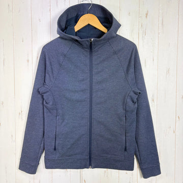 【Men's XS ネイビー系】 Lululemon ( ルルレモン ) シティ スウェット フルジップ フーディ City Sweat Full-Zip Hoodie Heathered True Navy 4WAYストレッチ ウェア トップス インナー シャツ フ