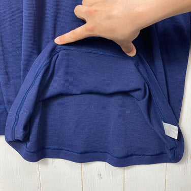 【Men's XL ネイビー系】 Montbell ( モンベル ) ジオライン L.W.ラウンドネックシャツ ポリエステル ウェア トップス インナー シャツ ロングスリーブTシャツ クルーネック 化繊 z00058472  化繊 ロングスリーブTシャツ クルーネッ