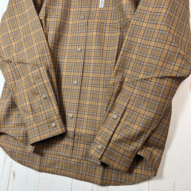 【Men's M ブラウン系】 Ridge Mountain Gear ( リッジマウンテンギア ) メリノ ベーシック ロングスリーブシャツ Merino Basic LongSleeve Shirt Mocha Plaid メリノウール ウェア トップス インナ