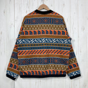 【Unisex L オレンジ系】 The North Face ( ザ・ノースフェイス ) ノルディック ハーフ ドーム セーター Nordic Half Dome Sweater ヘリテージオレンジ / マラードブルー ノルディック柄 ジャカードニット 静電ケア ポ