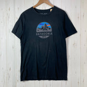 【Men's M ブラック系】 2018 Patagonia ( パタゴニア ) フィッツロイ スコープ オーガニック Tシャツ Fitz Roy Scope Organic T-Shirt オーガニックコットン ウェア トップス インナー シャツ ショートスリーブ