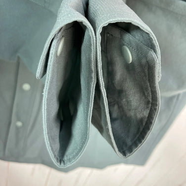 【女士 M 绿色系】 Ridge Mountain Gear ( 山脊山地装备 ) 基础款长袖衬衫 Coast Grey 涤纶 运动服 上衣 内搭 衬衫 长袖衬衫 合成纤维 z00057285 Coas