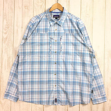 【Men's XL ブルー系】Patagonia ( パタゴニア ) ロングスリーブ サンストレッチ シャツ Long-Sleeved Sun Stretch Shirt 52197 International Men's 化繊 ロングスリーブシャツ インナー シャツ トップス ウェア - 【公式】2ndGEAR（セカンドギア）Webショップ【登山用品・アウトドア用品専門 買取販売店】