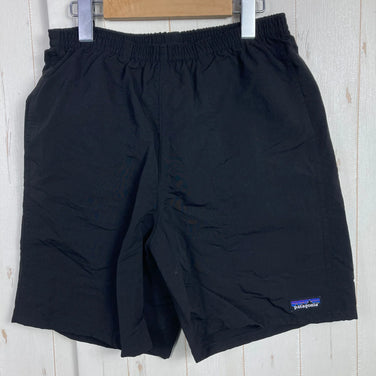 男式小号黑色 2024 Patagonia Baggies 长款 7 英寸尼龙短裤 (z00053865)