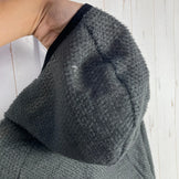 Senchi Designs Alpha 90 半拉链连帽衫，男女通用，加大码，灰色，深鼠尾草色，难找，涤纶，上衣，外套