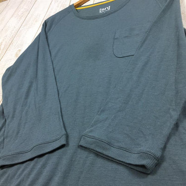 【Men's M ブルー系】 Atelier Blue Bottle ( アトリエブルーボトル ) × Sn Supernatural ハイカーズ リブ Tシャツ 8部袖 Hiker'S Rib T-Shirt 8Sleeve ウール 生産終了モデル 入手困難 S - 【公式】2ndGEAR（セカンドギア）Webショップ【登山用品・アウトドア用品専門 買取販売店】