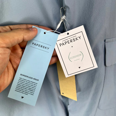 【Unisex L ブルー系】 Paper Sky Wear ( ペーパースカイ ウェア ) ウィンドビッグシャツ WIND BIG SHIRT Blue Gray ナイロン ウェア トップス インナー シャツ ロングスリーブシャツ 化繊 z00053706 Blu