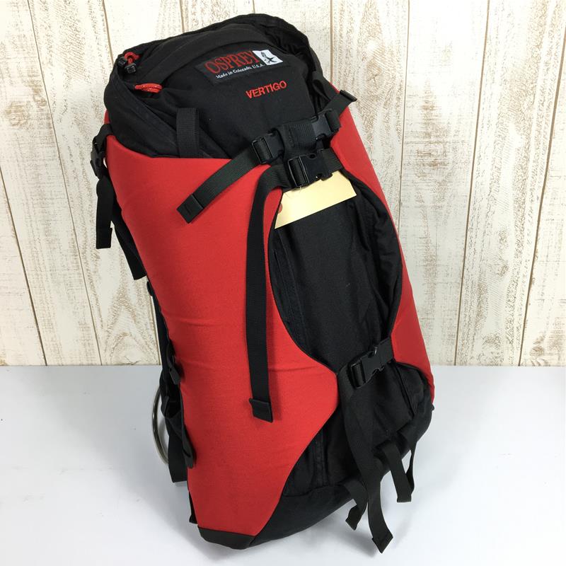 【M红色系列】Osprey Vertigo Cordura尼龙红色美国制造登山包背包直冲夹克系统停产型号很难获得红色Cordura容量[30L-54