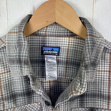 【Men's XS グレー系】 2013 Patagonia ( パタゴニア ) ロングスリーブ フィヨルドフランネルシャツ アジアンフィット Long-Sleeved Fjord Flannel Shirt - Asia Fit DWN 生産終了モデル 入手困難