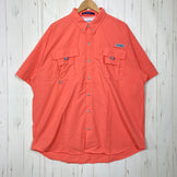 【Men's XL ピンク系】 Columbia ( コロンビア ) バハマ 2 ショートスリーブ シャツ Bahama II Short Sleeve Shirt PFGシリーズ ナイロン ウェア トップス インナー シャツ ショートスリーブシャツ 化繊 z000