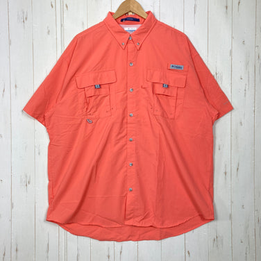 【Men's XL ピンク系】 Columbia ( コロンビア ) バハマ 2 ショートスリーブ シャツ Bahama II Short Sleeve Shirt PFGシリーズ ナイロン ウェア トップス インナー シャツ ショートスリーブシャツ 化繊 z000
