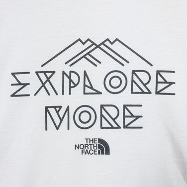 【Men's XL ホワイト系】 The North Face ( ザ・ノースフェイス ) エクスプローメッセージティー EXPLORE MESSAGE TEE ウェア トップス インナー シャツ ショートスリーブTシャツ クルーネック 化繊 z00050976 化 - 【公式】2ndGEAR（セカンドギア）Webショップ【登山用品・アウトドア用品専門 買取販売店】
