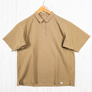 【Women's L ベージュ系】 Ridge Mountain Gear ( リッジマウンテンギア ) コンフィープルオーバー ショートスリーブシャツ Comfy Pullover Short Sleeve Shirt Coyote Tan ポリエステル ウェア トッ