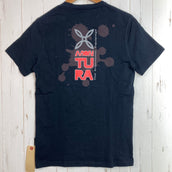 【Men's S ブラック系】 Montura ( モンチュラ ) バックプリント ショートスリーブティー コットン ウェア トップス インナー シャツ ショートスリーブTシャツ クルーネック コットン z00057071  コットン ショートスリーブTシャツ クル