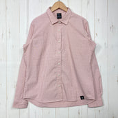 【Women's M レッド系】 Millet ( ミレー ) インセクト バリヤー チェックシャツ ロングスリーブ Insect Barrier Check Shirt Long Sleeve ポリエステル ウェア トップス インナー シャツ ロングスリーブシャツ