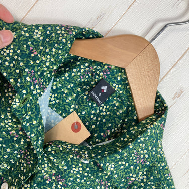 【Women's S グリーン系】 Montbell ( モンベル ) WIC ライト プリント ショート スリーブ シャツ WIC Light Print Short Sleeve Shirt ポリエステル ウェア トップス インナー シャツ ショートスリーブシャツ