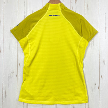 【Women's S イエロー系】 Mammut ( マムート ) イリニザ ジップ ティー Illiniza Zip-T ポリエステル ウェア トップス インナー シャツ ショートスリーブシャツ 化繊 ポーラテック・パワーグリッド z00054177  化繊 ショート - 0