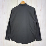 【Unisex 3 ブラック系】 Axesquin Elements ( アクシーズクインエレメンツ ) ギンガム サッカー の ショート カラー シャツ ポリエステル ウェア トップス インナー シャツ ロングスリーブシャツ 化繊 z00058149  化繊 ロング