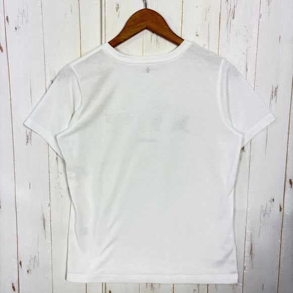 【Women's L ホワイト系】 Montbell ( モンベル ) WIC.T Women's 鳥獣キャンプ ポリエステル ウェア トップス インナー シャツ ショートスリーブTシャツ クルーネック 化繊 z00058687  化繊 ショートスリーブTシャツ クルー