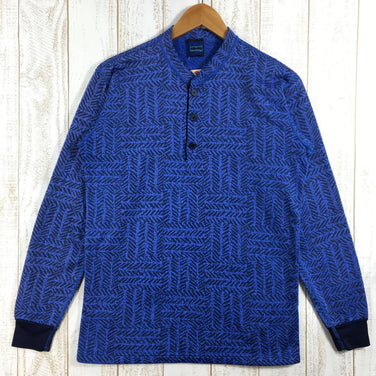 【Men's M ブルー系】 Patagonia ( パタゴニア ) キャプリーン エクスペディションウェイト ウォレスビーリー Capliene Expedition Weight Wallace Beery フリース ヘンリーネック シャツ アメリカ製 黒タグ - 【公式】2ndGEAR（セカンドギア）Webショップ【登山用品・アウトドア用品専門 買取販売店】
