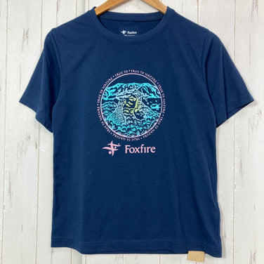 【Women's S ネイビー系】 Foxfire ( フォックスファイヤー ) Cシールド ライチョウ ティー ポリエステル ウェア トップス インナー シャツ ショートスリーブTシャツ クルーネック 化繊 z00059228  化繊 ショートスリーブTシャツ クルー