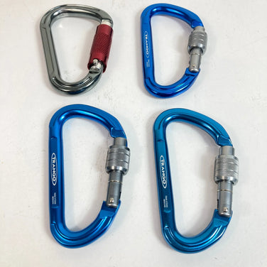 Petzl Carabiner and Sling Set (One Size, Blue) - Bulk, Second Gear, OriPa, Rock Climbing Gear (z00053771)