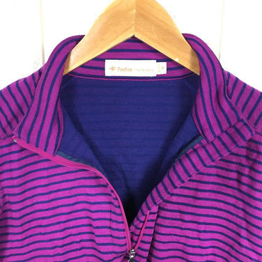 【Women's M パープル系】 Foxfire ( フォックスファイヤー ) Pp ウール ボーダー ジップ ポリプロピレン メリノウール ジップネック ロングスリーブ シャツ 8115043 Asian Women's ウール ロングスリーブシャツ インナー シ - 【公式】2ndGEAR（セカンドギア）Webショップ【登山用品・アウトドア用品専門 買取販売店】