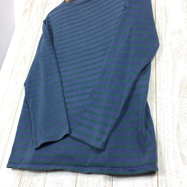 【Unisex M ブルー系】 セントジェームス ウェッソン バスクシャツ Unisex ブルー×グリーン 化繊 ロングスリーブTシャツ クルーネック インナー シャツ トップス ウェア - 【公式】2ndGEAR（セカンドギア）Webショップ【登山用品・アウトドア用品専門 買取販売店】