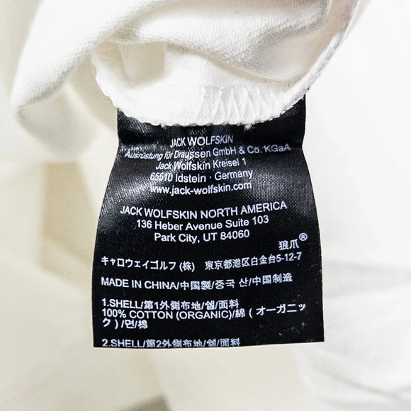 【Unisex M ホワイト系】 Jackwolfskin ( ジャックウルフスキン ) ジェーピー ポケット ロングスリーブ ティー JP POCKET LS T White Rush オーガニックコットン ウェア トップス インナー シャツ ロングスリーブTシャツ - 【公式】2ndGEAR（セカンドギア）Webショップ【登山用品・アウトドア用品専門 買取販売店】