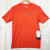 【Men's XS/S オレンジ系】 Millet ( ミレー ) LTK シームレス ティー シャツ LTK Seamless T Shorts ポリエステル MIV7880 Men's 化繊 ショートスリーブTシャツ クルーネック インナー シャツ トップス ウェア - 【公式】2ndGEAR（セカンドギア）Webショップ【登山用品・アウトドア用品専門 買取販売店】