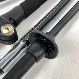 【130 ブラック系】 Leki ( レキ ) マイクロ バリオ タイタニウム 190 Micro Vario Titanium 190 アルミ ポール ストック トレッキングポール z00058394  トレッキングポール ポール ストック