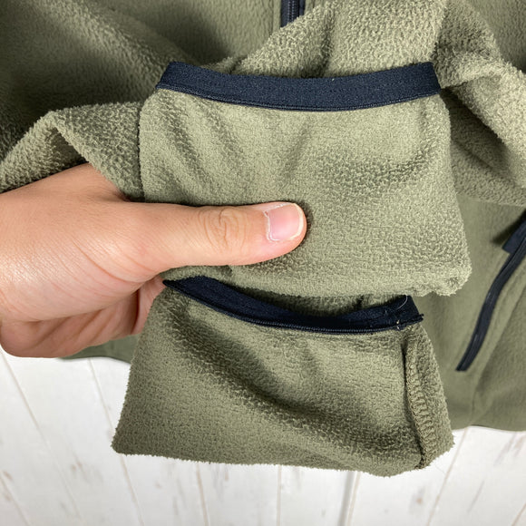 【Men's L グリーン系】 The North Face ( ザ・ノースフェイス ) マウンテン バーサ マイクロ ジャケット Mountain Versa Micro Jacket 軽量マイクロフリース 静電ケア ポリエステル ウェア トップス アウター ジャ