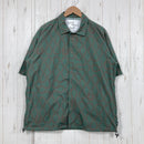 【Men's L グリーン系】 Danner ( ダナー ) ピンズ プリント スナップ シャツ PINS PT SNAP SHIRTS Green Ultra Heavy（ウルトラヘビー）SHELTECH（シェルテック）トリプルコラボ ナイロン ウェア トップス-1
