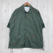 【Men's L グリーン系】 Danner ( ダナー ) ピンズ プリント スナップ シャツ PINS PT SNAP SHIRTS Green Ultra Heavy（ウルトラヘビー）SHELTECH（シェルテック）トリプルコラボ ナイロン ウェア トップス