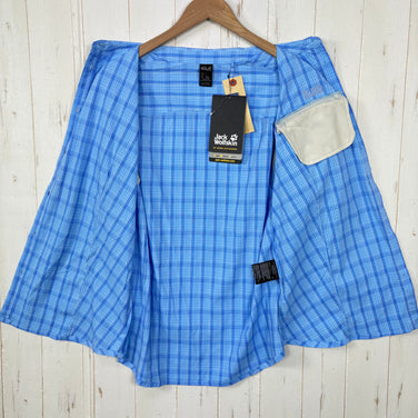 【Women's L ブルー系】 Jackwolfskin ( ジャックウルフスキン ) センタウラ シャツ Centaura Shirt ナイロン ウェア トップス インナー シャツ ショートスリーブシャツ 化繊 z00054717  化繊 ショートスリーブシャツ