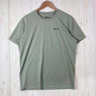 【Men's M グリーン系】 Jackwolfskin ( ジャックウルフスキン ) テキサドライ ティー Texadri Tee ポリエステル ウェア トップス インナー シャツ ショートスリーブTシャツ クルーネック 化繊 z00059913  化繊 ショート