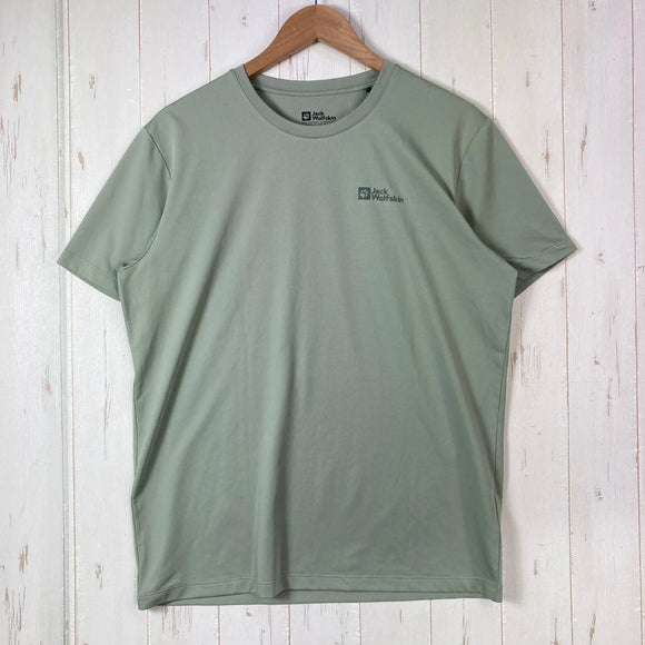 【Men's M グリーン系】 Jackwolfskin ( ジャックウルフスキン ) テキサドライ ティー Texadri Tee ポリエステル ウェア トップス インナー シャツ ショートスリーブTシャツ クルーネック 化繊 z00059913  化繊 ショート