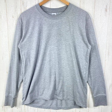 [Unisex M Gray] Bring Drycottony Long Sleeve T-Shirt - Polyester Wear Tops Inner Shirt Long Sleeve T-Shirt Crew Neck Synthetic Fiber z0