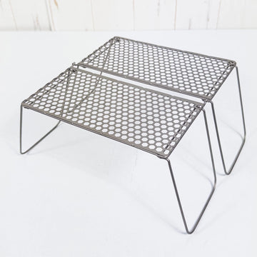 【OneSize グレー系】 Vargo ( ヴァーゴ ) チタニウム バイフォールド グリル Titanium BiFold Grill チタン クックウェア バーナー ストーブ z00053265  バーナー ストーブ クックウェア