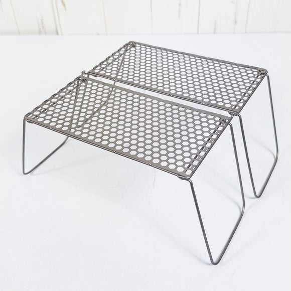 【OneSize グレー系】 Vargo ( ヴァーゴ ) チタニウム バイフォールド グリル Titanium BiFold Grill チタン クックウェア バーナー ストーブ z00053265  バーナー ストーブ クックウェア