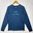 【Men's S ネイビー系】 Arcteryx ( アークテリクス ) アークワード ティーシャツ ロングスリーブ ARC' WordT-Shirt Long Sleeve オーガニックコットン ウェア トップス インナー シャツ ロングスリーブTシャツ クルーネ-1