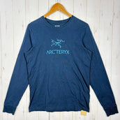 【Men's S ネイビー系】 Arcteryx ( アークテリクス ) アークワード ティーシャツ ロングスリーブ ARC' WordT-Shirt Long Sleeve オーガニックコットン ウェア トップス インナー シャツ ロングスリーブTシャツ クルーネ